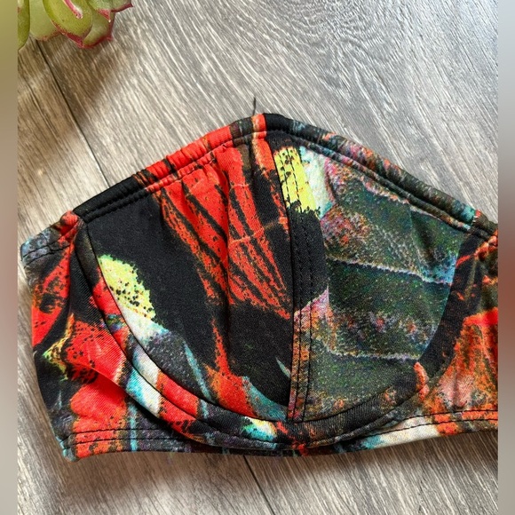 Vintage Giejo Exclusively for Barney’s New York Vibrant Abstract Strapless Top S - Picture 2 of 7